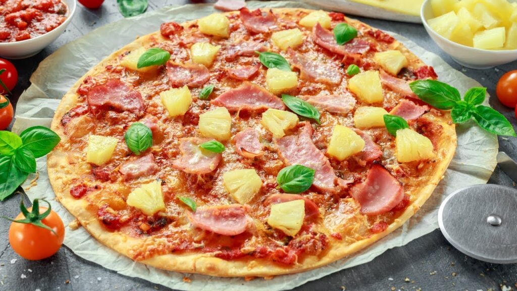 Pizza hawaii đơn giản cho ngày cuối tuần thư giãn